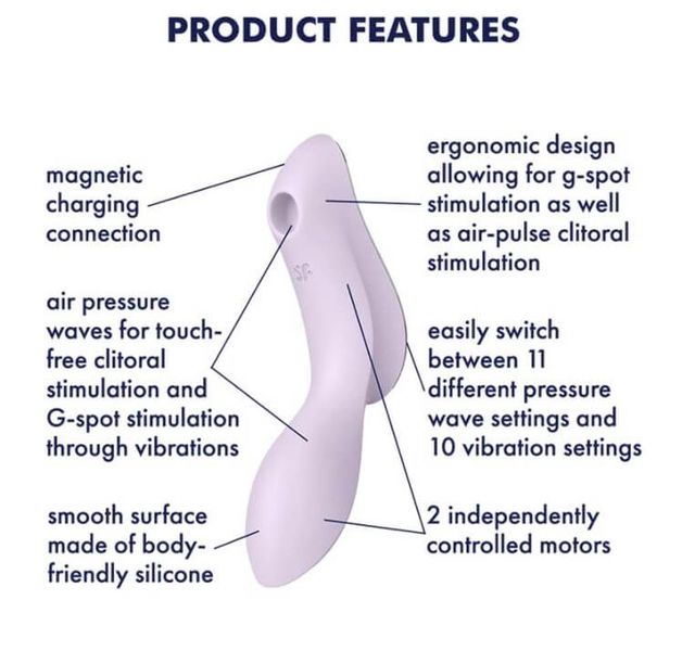 Wibrator-Curvy Trinity 2 (Violet) zdjęcie 2