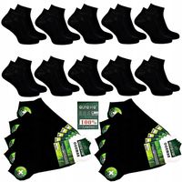 10x Skarpety Męskie STOPKI Męskie Skarpetki Bambusowe Czarne aura_via 43-46