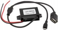 2 x Przetwornica Ładowarka Samochodowa Micro USB Step Down 5V 5A 12V 24V Ty