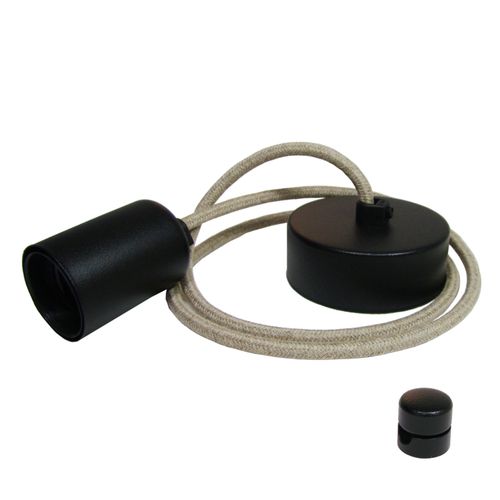 OPRAWKA E27 OSŁONKA DEKORACYJNA METALOWA CZARNA na Arena.pl