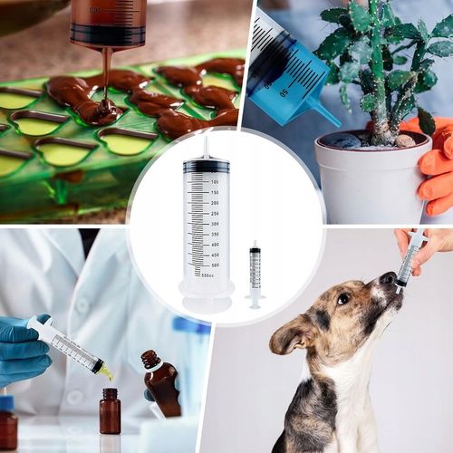 STRZYKAWKA 500ML, STRZYKAWKA Z WĘŻEM, DO LABORATORIÓW NAUKOWYCH, BEZ IGŁY na Arena.pl