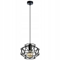 2X CAGE LAMPA WISZĄCA SUFITOWA ŻYRANDOL LED LOFT E27 CZARNA NOWOCZESNA OPRA