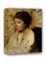 Portrait of a Young Woman, Edgar Degas - obraz na płótnie 50x70 cm