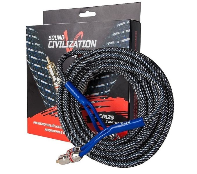 KABEL RCA SCM 25 INTERKONEKT 2RCA + 2 RCA SOUD CIVILIZATION zdjęcie 1