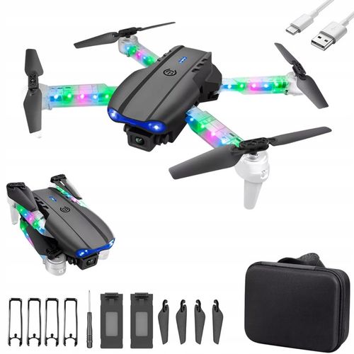 E99D DRON Z PODWÓJNE KAMERY ZABAWKA SKŁADANIE CZTEROOSIOWE WYSOKA JAKOŚĆ na Arena.pl