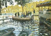 Plakat 18x13cm La Grenouillère, Monet Vintage do Salonu