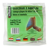 uszczelka gąbka 10*10mm 5m - usz pu3