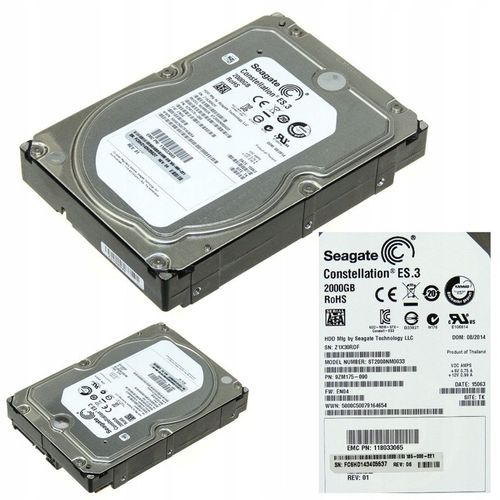 Dysk twardy Seagate Constellation ES.3 ST2000NM0033 2TB SATA III 3,5" na Arena.pl