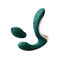 wibrator do punktu g ze stymulatorem talis turquoise green zalo