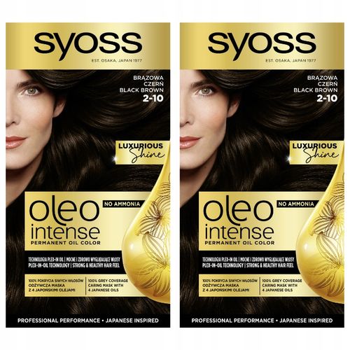 Syoss Oleo Farba do Włosów Brązowa Czerń 2-10 x 2 na Arena.pl