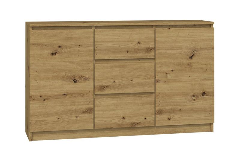KOMODA 2D3S 120 - DĄB ARTISAN zdjęcie 1