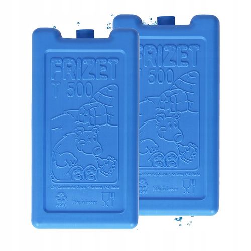 Wkłady chłodzące do lodówki turystycznej torby termicznej FRIZET 2x 500 ml na Arena.pl