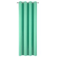 ZASŁONA NA PRZELOTKACH GŁADKA 140X250 CM MIĘTOWA