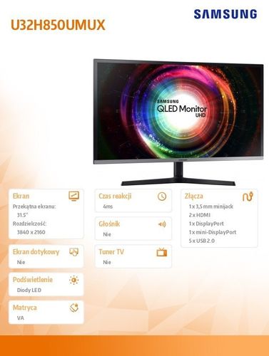 Samsung 32' U32H850UMUX na Arena.pl