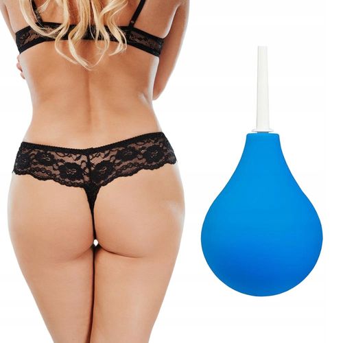 Gruszka analna do lewatywy higiena intymna. Czysty seks. Niebieska. na Arena.pl