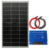 ZESTAW FOTOWOLTAICZNY 170W SOLARNY DO KAMPERA ŁODZI JACHTU MPPT