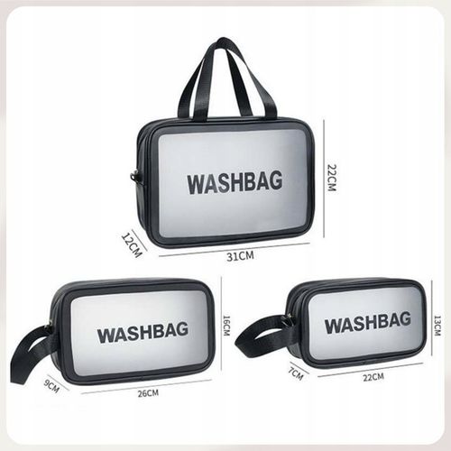 3w1 KOSMETYCZKA PRZEZROCZYSTA TRANSPARENTNA PODRÓŻNA ORGANIZER DO SAMOLOTU na Arena.pl