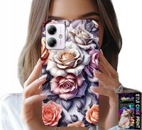ETUI DO MOTOROLA MOTO G14 - KWIECISTE WZORY RÓŻA RÓŻE KWIATKI CASE