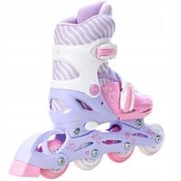 Rolki Raven Loret regulowane Lila/Pink Led 30-33