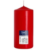 Świeca walec czerwona 70/150 palenie 66h AURA