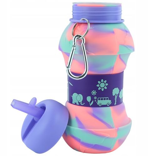 MERKAN Bidon Do Szkoły Butelka Na Wodę Dla Dziecka W Kształcie Piłki 550 ml na Arena.pl