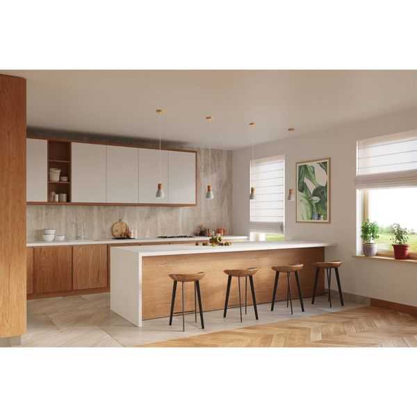 Wisząca lampa loftowa SL.0964 kuchenna nad stół szara drewno zdjęcie 3