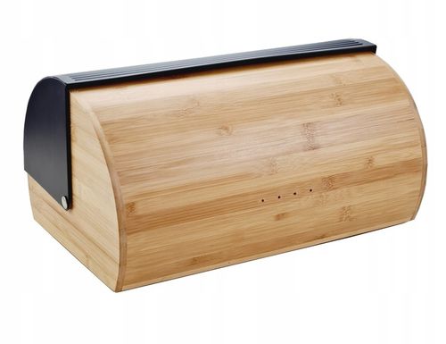 CHLEBAK POJEMNIK NA CHLEB PIECZYWO CZARNY DUŻY BAMBUSOWY na Arena.pl