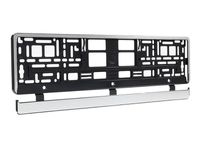 Ramka na tablicę rejestracyjną, imitacja stali szczotkowanej