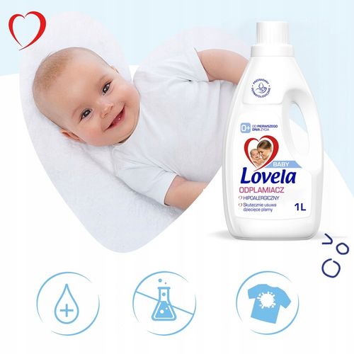 Lovela Baby hipoalergiczny odplamiacz do prania dla dzieci i niemowląt 1 L na Arena.pl