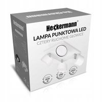 LAMPA SUFITOWA ŚCIENNA PUNKTOWA LED SPOT BIAŁY KINKIET ŚCIENNY LOFT 4xGX53