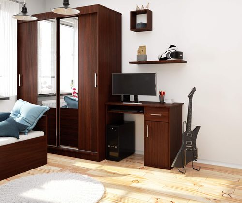 BIURKO PIN 90 cm WENGE WOLNOSTOJĄCE na Arena.pl