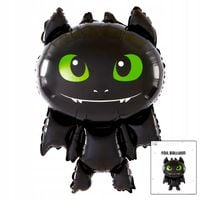 BALON FOLIOWY SZCZERBATEK SMOK DEKORACJA URODZINOWA NA PRZYJĘCIE 3D