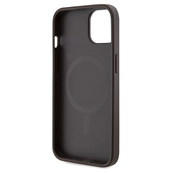 Etui Guess do iPhone 15, iPhone 14, iPhone 13, Brązowy, MagSafe zdjęcie 7