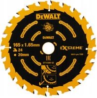 TARCZA DO DREWNA 165mm 24z DeWALT EXTREME DT10300