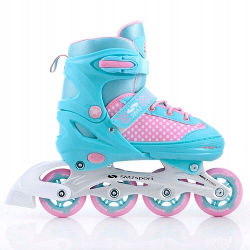 Łyżworolki wielosezonowe regulowane rolki + łyżwy damskie r. 38-41 SMJ Lily na Arena.pl