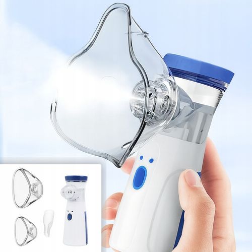 INHALATOR NEBULIZATOR ULTRADŹWIĘKOWY PRZENOŚNY DLA DZIECI DOROSŁYCH AA USB na Arena.pl