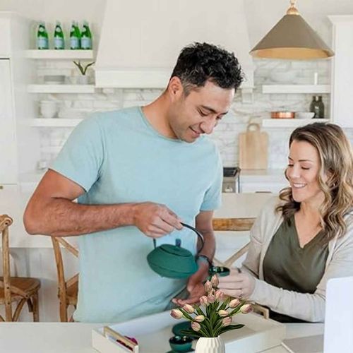 zaparzacz żeliwny dzbanek zielony 1,4l z filtrem i filiżankami prezent na Arena.pl