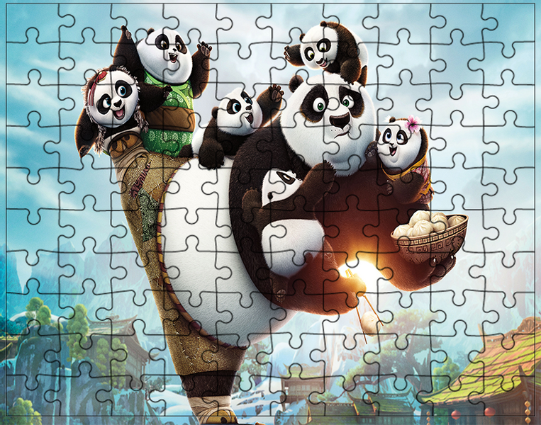 Puzzle Kung Fu Panda zdjęcie 1