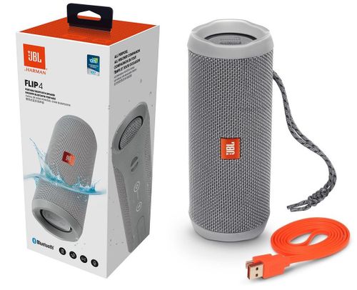 Oryginalny głośnik JBL FLIP 4 bluetooth szary na Arena.pl