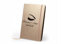 Notes metaliczny A5 nadruk UV SALON KOSMETYCZNY