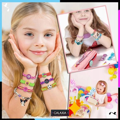 ZESTAW DO ROBIENIA BRANSOLETEK NASZYJNIKÓW Do Biżuterii Dla Dzieci Kuromi na Arena.pl