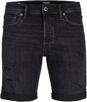 Spodenki szorty jeansowe męskie JACK&JONES czarne 40
