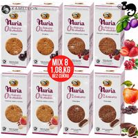 BIRBA Nuria CIASTKA HERBATNIKI PRZEKĄSKA mix SMAKÓW BEZ CUKRU 135gx8 1,08KG