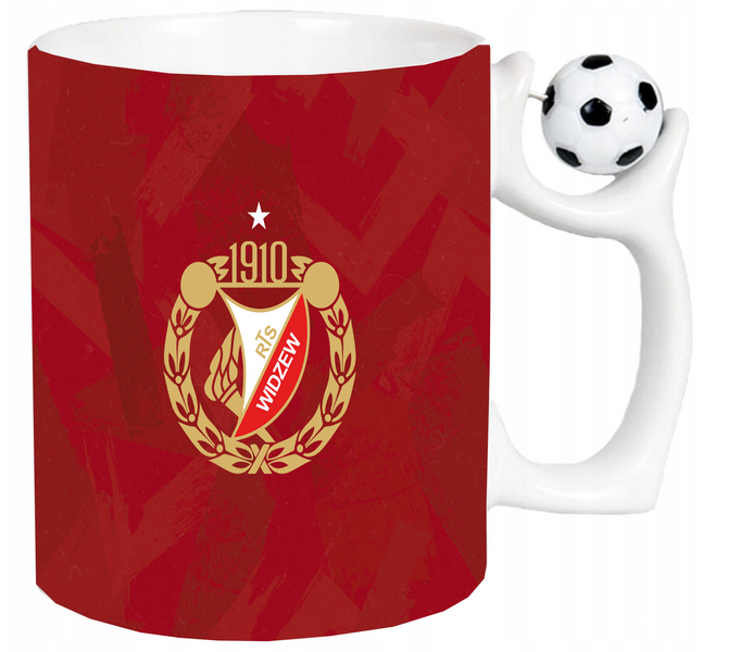 Kubek z piłką dla Fana Widzew Łódź zdjęcie 2