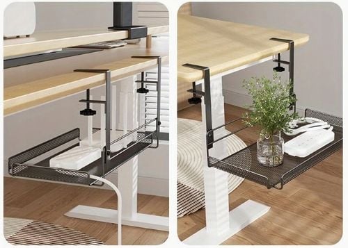 DUŻA PÓŁKA ORGANIZER WIESZAK NA PRZEWODY KABLE ROUTER BIURKO na Arena.pl