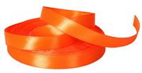WSTĄŻKA TASIEMKA SATYNOWA POMARAŃCZOWA 12MM 32M