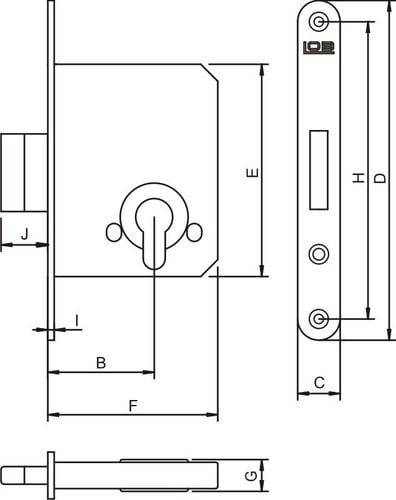 zamek wpuszczczany dodatkowy trzpieniowy z-100 cynk - mp zw z-100 na Arena.pl