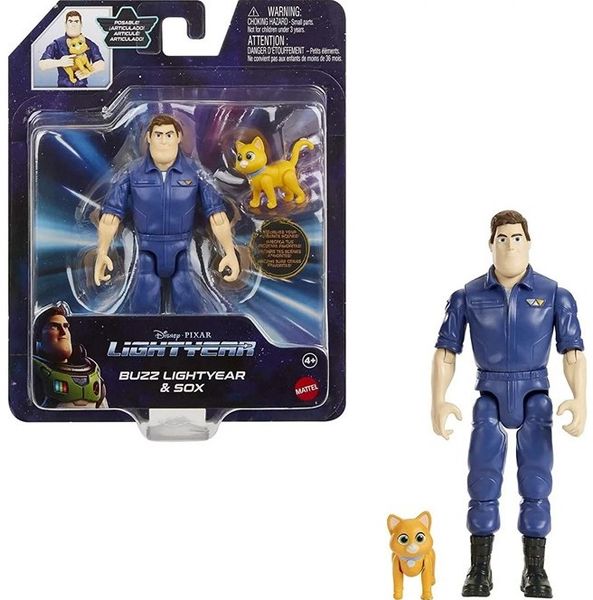 MATTEL Lightyear Figurka Buzz Astral i Sox 12cm zdjęcie 1