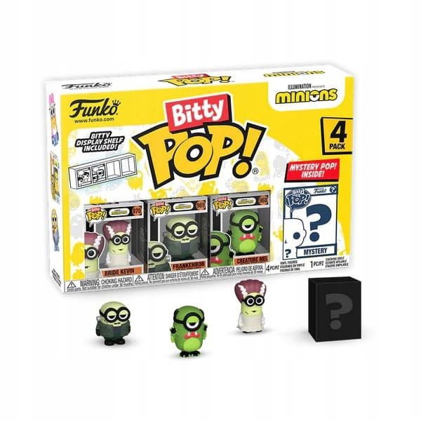 funko bitty pop! minions frankenbob 2cm 4pak zdjęcie 1