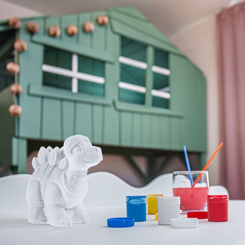 Kolorowanka 3D Funny Stegosaurus Figurka gipsowa na Arena.pl